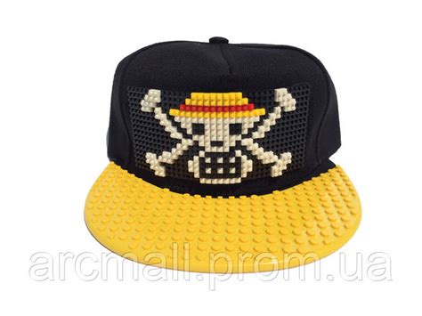 Кепка-конструктор BricksCap Веселий Роджер L XL (56-60 см) від 10 років ...