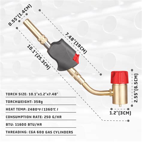 Snapklik Propane Torch Head 360 Degrees Portable Trigger Start