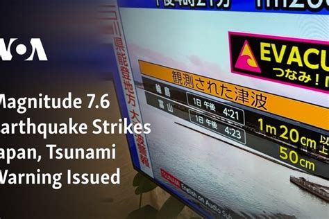 Strong Earthquake Hits Japan Prompts Tsunami Warnings