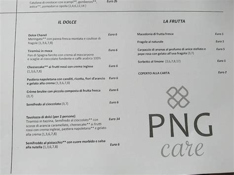 Menu Da Ristorante Pio Nono Erbusco