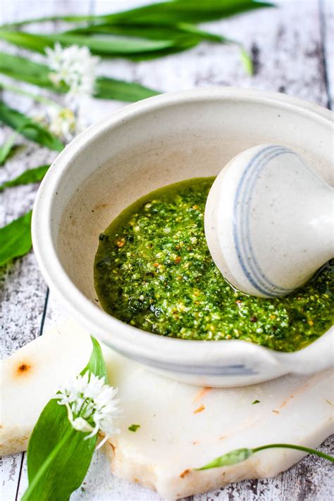 Super Easy Wild Garlic Pesto Recipe Video Larder Love