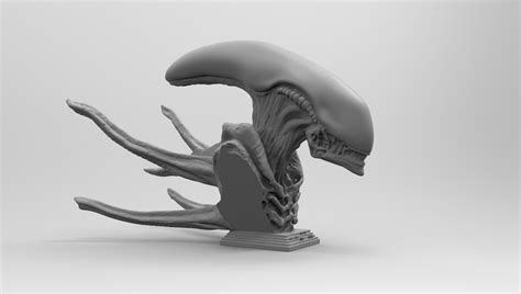 Stl File Scout Alien Xenomorph Bust 3d Printing Model 👽 ・model To Download And 3d Print・cults