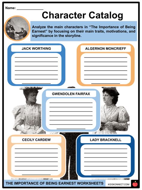 The Importance Of Being Earnest Facts Worksheets The Importance Of Being Earnest Activity