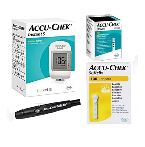 Glucómetro Accu chek Instant S 50 Tiras 100 Lancetas en venta en Lima