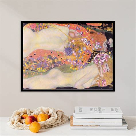 Gustav Klimt Water Serpents Ii Classic Painting Etsy