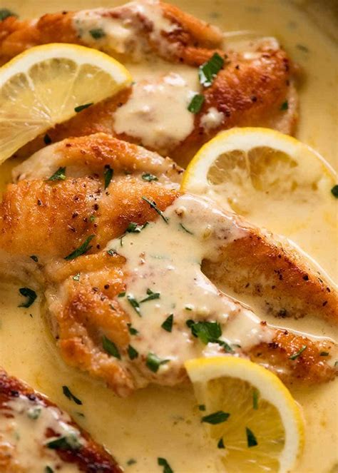 Creamy Lemon Chicken Breast Recipetin Eats