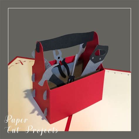 Pop Up Toolbox Card Personalised Tool Box Birthday Card Pop Up Tool