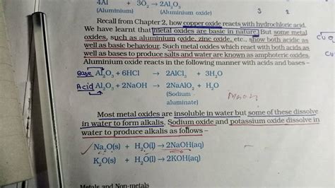 Recall From Chapter 2 How Copper Oxide Reacts With Hydrochloric Acid We