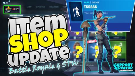 MenamesCho S LIVE NEW TSSSSS EMOTE ITEM SHOP UPDATE Fortnite