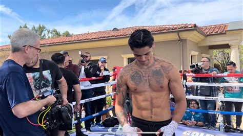 Ripped Ryan Garcia Reveals Weight Right Now Days Out Esnews