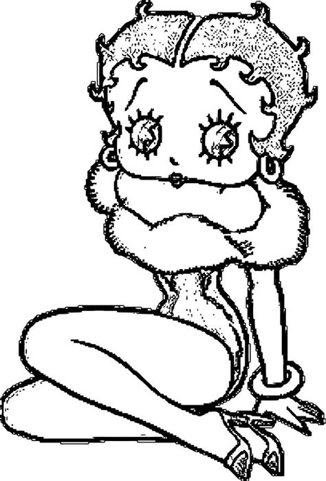 Betty Boop We Coloring Page Wecoloringpage