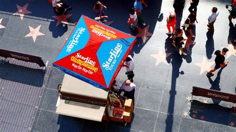 Hollywood, California - Hollywood Boulevard Walk of Fame View Editorial Stock Photo - Image of ...