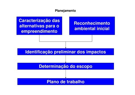 Etapas Do Planejamento E Da Elabora O De Um Estudo De Impacto