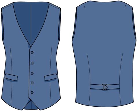 Diy Vest Template Pattern Blueprint Pdf Vector Printable Etsy Canada