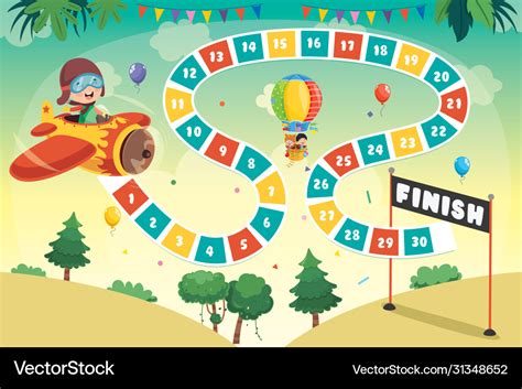 Numbers Boardgame Royalty Free Vector Image Vectorstock