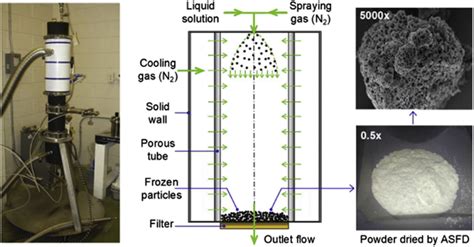 Atmospheric Spray Freeze Drying Equipment And Its Products Reproduced