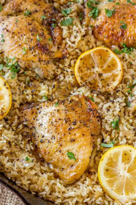 One Pot Greek Chicken And Rice Dinner Then Dessert