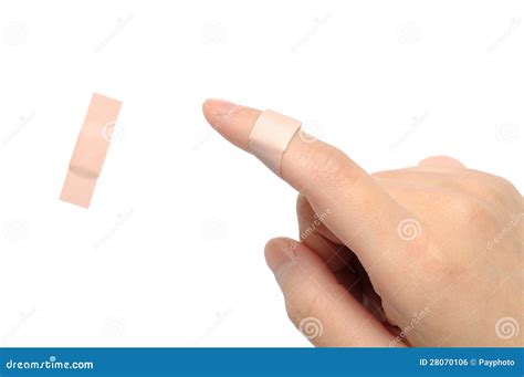 Applying A Band Aid Stock Photo Image Of Medical Hurt 28070106