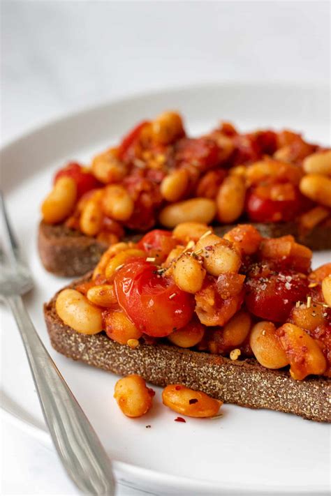 Healthy Bbq Baked Beans On Toast Recipe I Georgie Eats