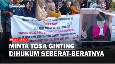 Tosa Ginting Diadili Warga Desa Besilam Geruduk Pn Stabat Minta