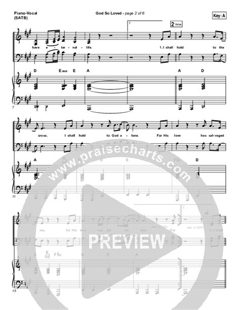 God So Loved Sheet Music PDF (Hillsong Worship) - PraiseCharts