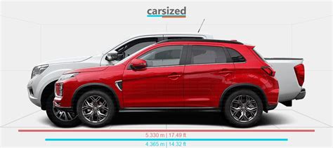 Dimensions Mitsubishi ASX 2019 2021 Vs Nissan Navara 2014 Present