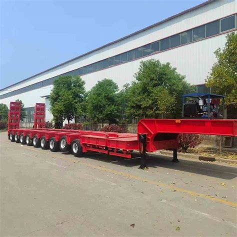 Axle Axle Ton Ton Meter Lowboy Low Bed Truck Lowbed Semi