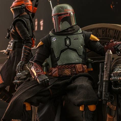 Hot Toys TMS056 Star Wars The Mandalorian Boba Fett Repaint Armor And Throne Special