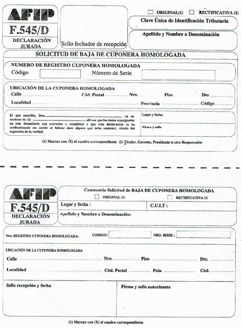 Formulario De Afip Actualizado Septiembre