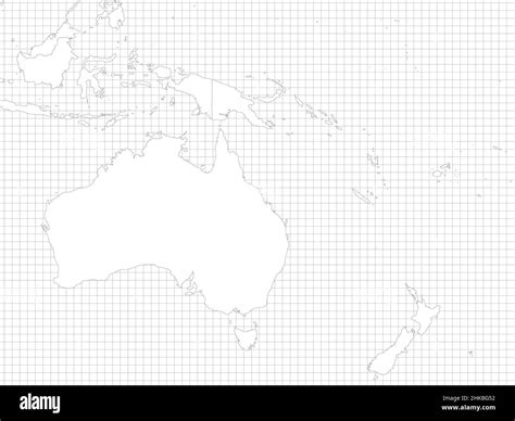 Blank Oceania Map