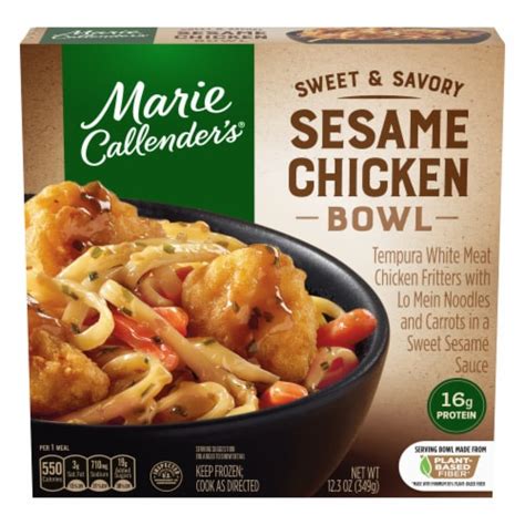 Marie Callenders Sweet And Savory Sesame Chicken Bowl Frozen Meal 12