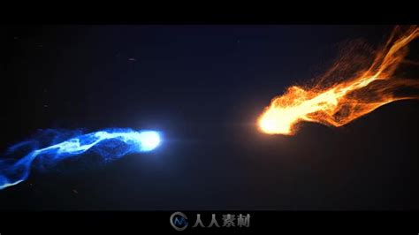 时尚好看的粒子飞舞汇聚文字标题标志logo演绎ae模板epic Particle Reveal 影视模板 人人cg 人人素材 Rrcg