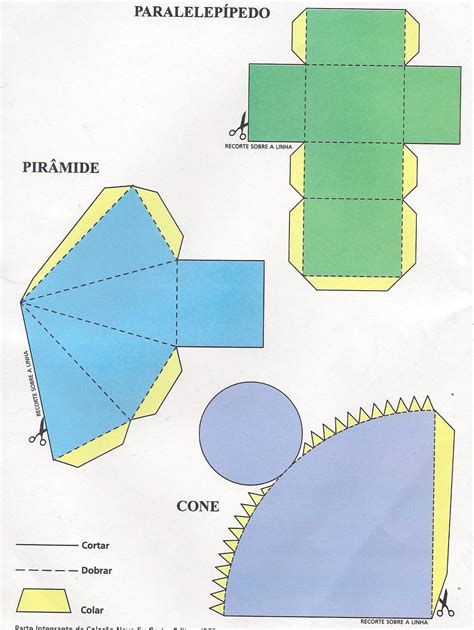 Moldes De S Lidos Geom Tricos Para Imprimir Recortar E Montar