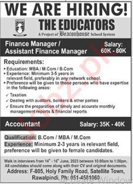 The Educators Non Teaching Staff Jobs 2023 2024 Job Advertisement Pakistan