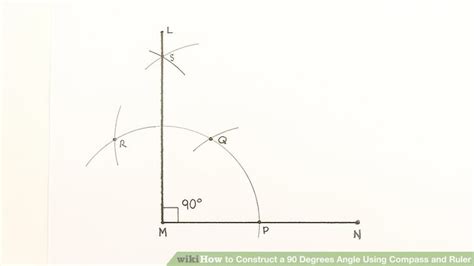 How To Construct A 90 Degrees Angle Using Compass And Ruler