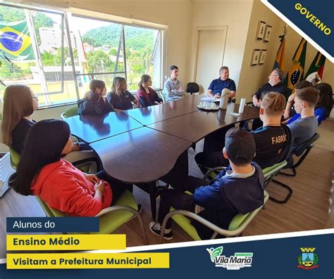 Imagem Alunos Do Ensino M Dio Visitam A Prefeitura Municipal De