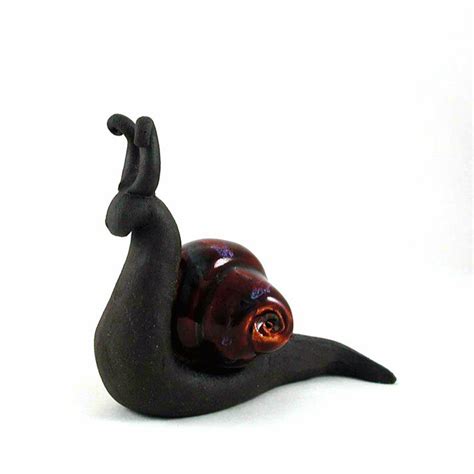 3d Snail Sculpture Ceramic Figurine Snail Figurine Snail Etsy