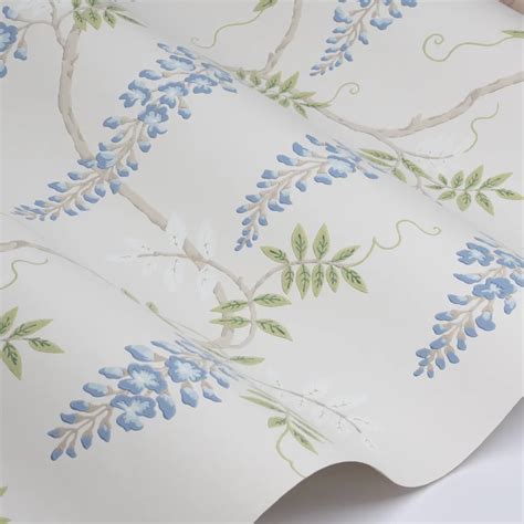 Grayshott By Colefax And Fowler Blue Green Wallpaper Wallpaper