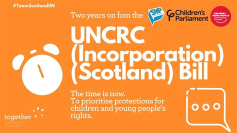 Nd Anniversary Of The Uncrc Scotland Incorporation Bill Youtube