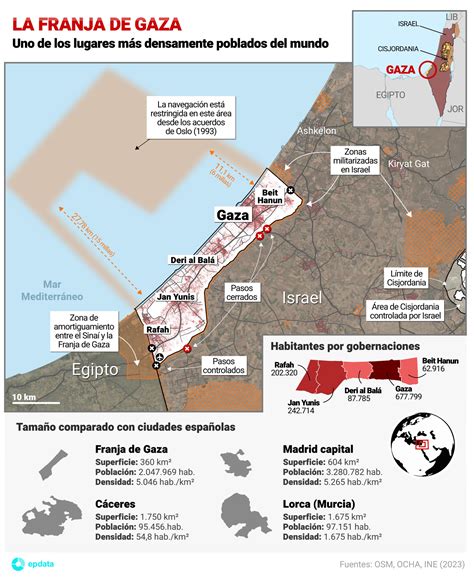 Mapa C Mo Es La Franja De Gaza As Es Uno De Los Lugares M S