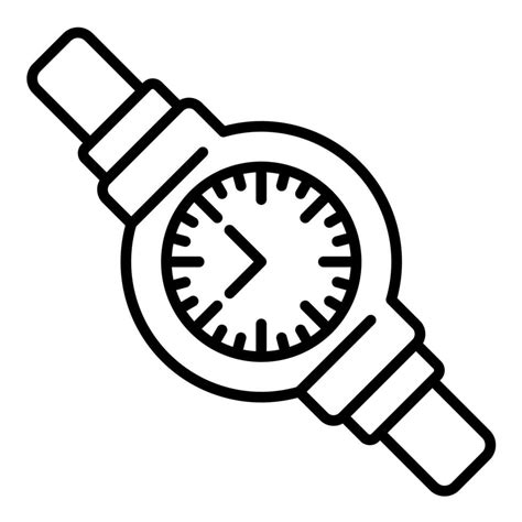 Wristwatch Line Icon Vector Art At Vecteezy