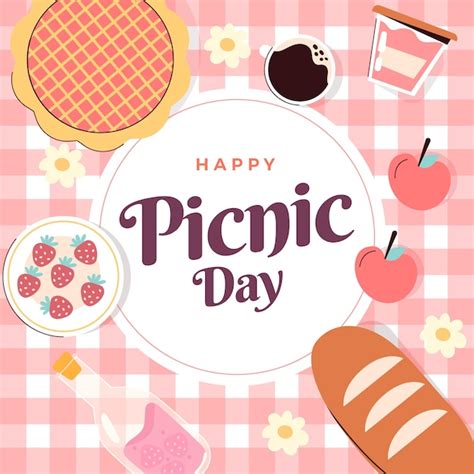 Premium Vector Flat Illustration For International Picnic Day Celebration