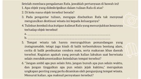 Kunci Jawaban Bahasa Indonesia Kelas 7 Halaman 5 Kurikulum Merdeka Memahami Isi Teks Deskripsi