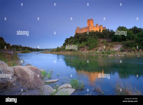 Almourol Castle Set On A Island On Rio Tejo Ribatejo Province