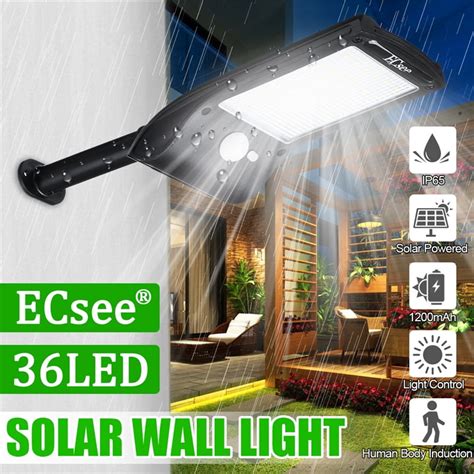 36 LED Solar Lights PIR Motion Sensor Waterproof Outdoor Garden Yard