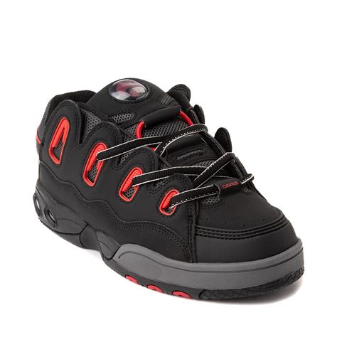 Mens Osiris D3 Og Skate Shoe Black Red Gray Journeys