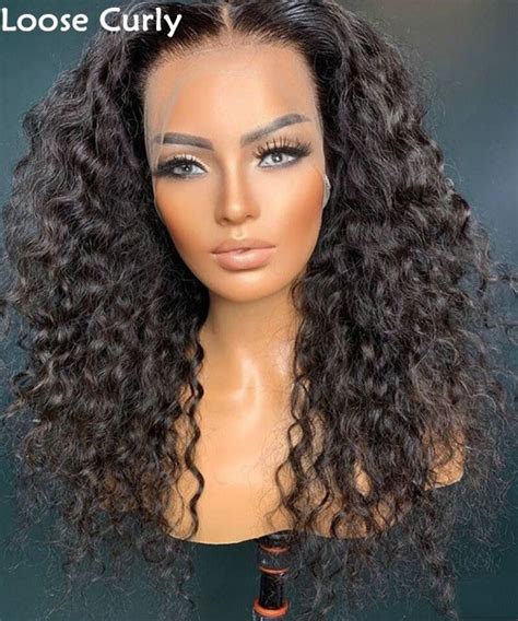 Dolago Invisible Hd Swiss Curly 13x6 Lace Front Human Hair Wigs For