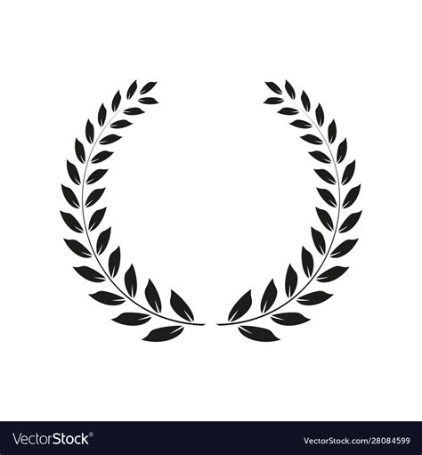 Laurel Wreath Simple Royalty Free Vector Image