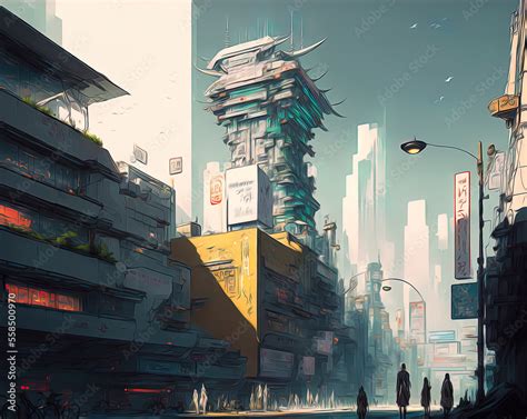 city, cyberpunk art, cgsociety, retrofuturism, cityscape, anime ...