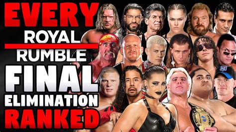 Every Wwe Royal Rumble Final Elimination Ranked From Worst To Best